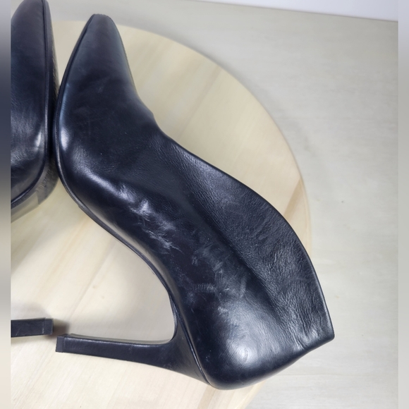 Paul Green Black Leather Heeled Boots Booties Women's Size 5.5 - Picture 6 of 11